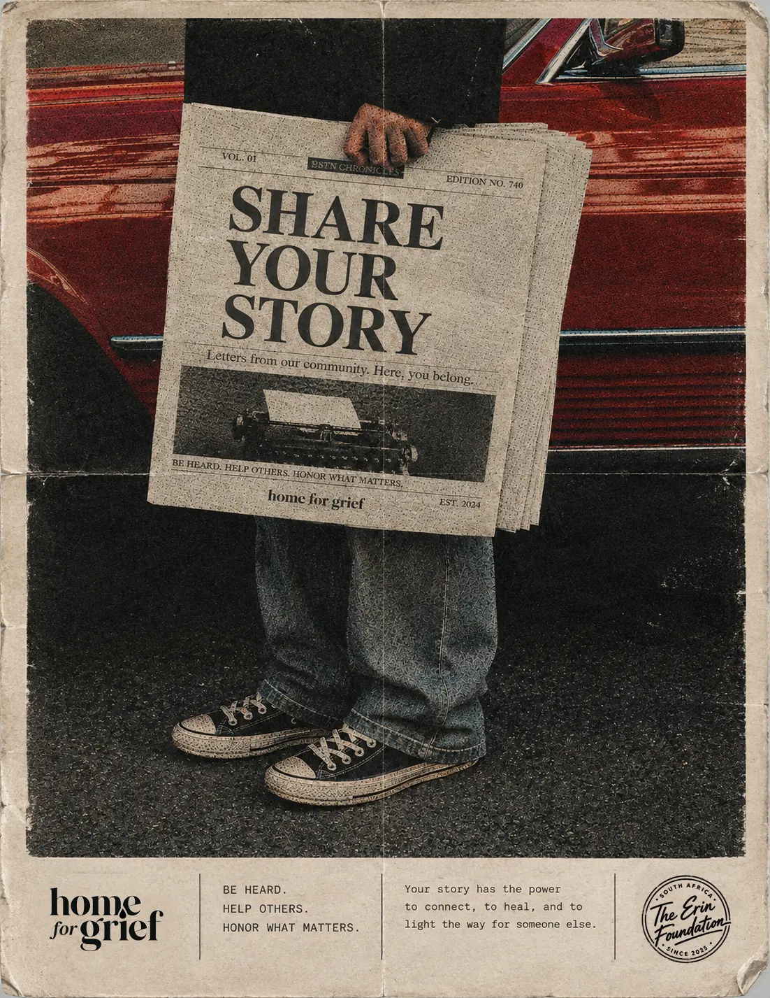 Share your story: letters from our community. Be heard, help others, honour what matters.